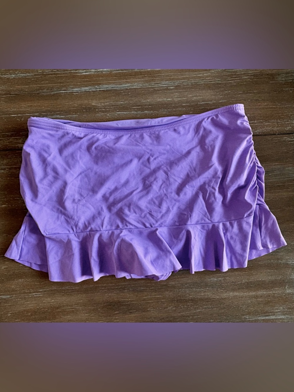 Lands' End Mini Swim Skirt with Ruffle Hem